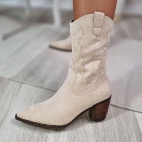 Botín Amor Beige